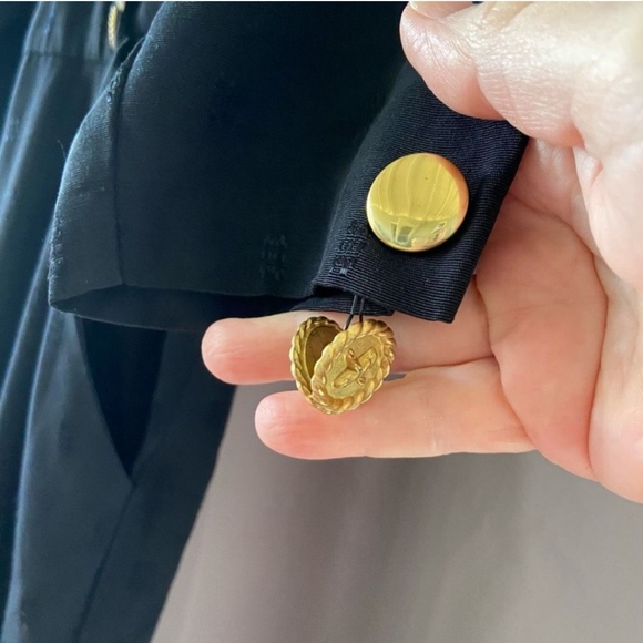 Vintage 80’s John Roberts Black Tuxedo Lapel Jumpsuit M - Picture 5 of 6